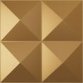 thumbnail image 1 of Ekena Millwork 11 7/8"W x 11 7/8"H Tirana EnduraWall Decorative 3D Wall Panel, Bright Coat Gold (12-Pack for 11.76 Sq. Ft.), 1 of 6