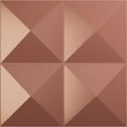 thumbnail image 1 of Ekena Millwork 11 7/8"W x 11 7/8"H Tirana EnduraWall Decorative 3D Wall Panel, Universal Pearl Metallic Champagne Pink (12-Pack for 11.76 Sq. Ft.), 1 of 6