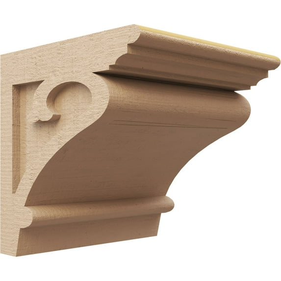 11"W x 11"D x 11"H Wide Mayflower Rough Cedar Woodgrain TimberThane Corbel, Primed Tan