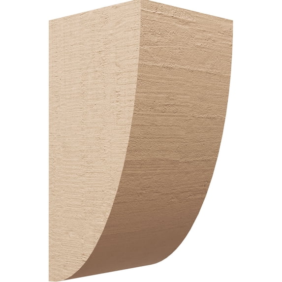 11"W x 11"D x 22"H Wide Durham Rough Cedar Woodgrain TimberThane Corbel, Primed Tan