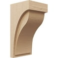 thumbnail image 1 of 11"W x 11"D x 22"H Wide Helena Rough Cedar Woodgrain TimberThane Corbel, Primed Tan, 1 of 6