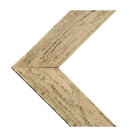 Ekena Millwork 11"W x 12"H x 3/4"D Vintage Farmhouse 3 1/2" Chevron, Barnwood Decor Collection, Chalk Dust White