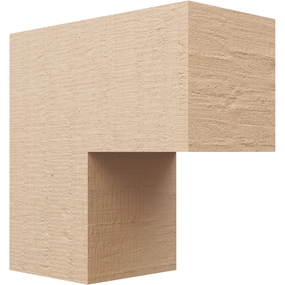 11"W x 22"D x 22"H Classic Chapel Hill Rough Cedar Woodgrain TimberThane Corbel, Primed Tan