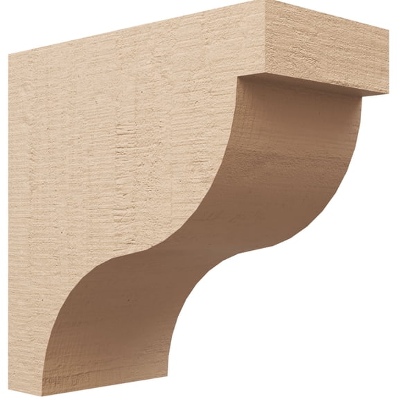 11"W x 22"D x 22"H Classic Garner Rough Cedar Woodgrain TimberThane Corbel, Primed Tan
