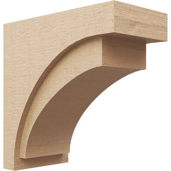 11"W x 22"D x 22"H Classic Rivera Rough Cedar Woodgrain TimberThane Corbel, Primed Tan