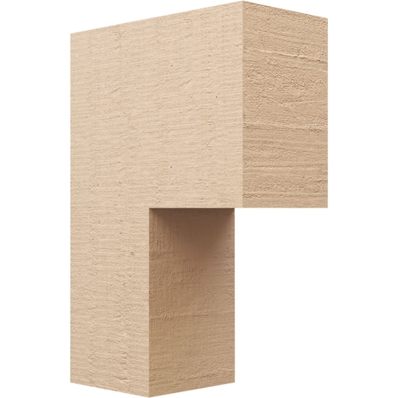 11"W x 22"D x 33"H Classic Chapel Hill Rough Cedar Woodgrain TimberThane Corbel, Primed Tan
