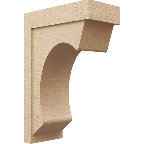 11"W x 22"D x 33"H Classic Emerson Rough Cedar Woodgrain TimberThane Corbel, Primed Tan