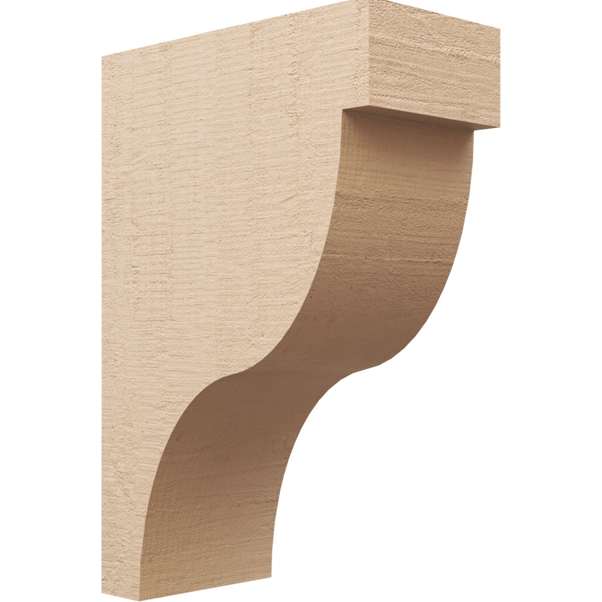 11"W x 22"D x 33"H Classic Garner Rough Cedar Woodgrain TimberThane Corbel, Primed Tan