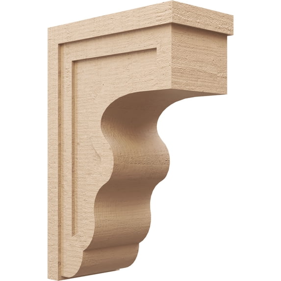 11"W x 22"D x 33"H Classic Highland Rough Cedar Woodgrain TimberThane Corbel, Primed Tan
