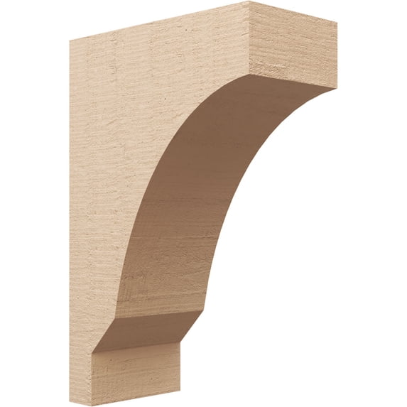 11"W x 22"D x 33"H Classic Moab Rough Cedar Woodgrain TimberThane Corbel, Primed Tan