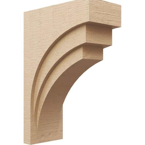 11"W x 22"D x 33"H Classic Rockford Rough Cedar Woodgrain TimberThane Corbel, Primed Tan