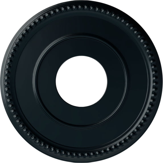 Ekena Millwork 12 1/2"OD x 3 7/8"ID x 3/4"P Bradford Ceiling Medallion (Fits Canopies up to 6 5/8"), Hand-Painted Night Shade
