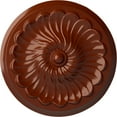 thumbnail image 1 of Ekena Millwork 12 1/4"OD x 2 1/4"P Flower Spiral Ceiling Medallion (Fits Canopies up to 2"), Hand-Painted Firebrick, 1 of 8