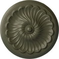 thumbnail image 1 of Ekena Millwork 12 1/4"OD x 2 1/4"P Flower Spiral Ceiling Medallion (Fits Canopies up to 2"), Hand-Painted Witch Hazel, 1 of 8