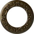 thumbnail image 1 of Ekena Millwork 12 1/4"OD x 7 1/2"ID x 7/8"P Ribbon with Bow Ceiling Medallion (Fits Canopies up to 7 1/2"), Hand-Painted Brass, 1 of 6