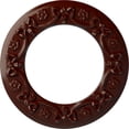 thumbnail image 1 of Ekena Millwork 12 1/4"OD x 7 1/2"ID x 7/8"P Ribbon with Bow Ceiling Medallion (Fits Canopies up to 7 1/2"), Hand-Painted Brushed Mahogany, 1 of 6