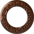 thumbnail image 1 of Ekena Millwork 12 1/4"OD x 7 1/2"ID x 7/8"P Ribbon with Bow Ceiling Medallion (Fits Canopies up to 7 1/2"), Hand-Painted Copper Penny, 1 of 6