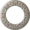 thumbnail image 1 of Ekena Millwork 12 1/4"OD x 7 1/2"ID x 7/8"P Ribbon with Bow Ceiling Medallion (Fits Canopies up to 7 1/2"), Hand-Painted Pearl White, 1 of 6