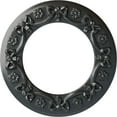 thumbnail image 1 of Ekena Millwork 12 1/4"OD x 7 1/2"ID x 7/8"P Ribbon with Bow Ceiling Medallion (Fits Canopies up to 7 1/2"), Hand-Painted Pewter, 1 of 6