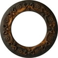 thumbnail image 1 of Ekena Millwork 12 1/4"OD x 7 1/2"ID x 7/8"P Ribbon with Bow Ceiling Medallion (Fits Canopies up to 7 1/2"), Hand-Painted Rust, 1 of 6