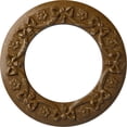 thumbnail image 1 of Ekena Millwork 12 1/4"OD x 7 1/2"ID x 7/8"P Ribbon with Bow Ceiling Medallion (Fits Canopies up to 7 1/2"), Hand-Painted Smokey Topaz Crackle, 1 of 6