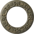 thumbnail image 1 of Ekena Millwork 12 1/4"OD x 7 1/2"ID x 7/8"P Ribbon with Bow Ceiling Medallion (Fits Canopies up to 7 1/2"), Hand-Painted Witch Hazel Crackle, 1 of 6