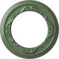 thumbnail image 1 of Ekena Millwork 12 1/4"OD x 7 1/2"ID x 7/8"P Roped Medway Ceiling Medallion (Fits Canopies up to 7 1/2"), Hand-Painted Athenian Green, 1 of 6