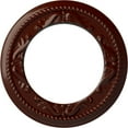 thumbnail image 1 of Ekena Millwork 12 1/4"OD x 7 1/2"ID x 7/8"P Roped Medway Ceiling Medallion (Fits Canopies up to 7 1/2"), Hand-Painted Brushed Mahogany, 1 of 6