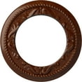 thumbnail image 1 of Ekena Millwork 12 1/4"OD x 7 1/2"ID x 7/8"P Roped Medway Ceiling Medallion (Fits Canopies up to 7 1/2"), Hand-Painted Burnished Mahogany Crackle, 1 of 6