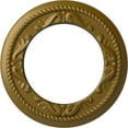 thumbnail image 1 of Ekena Millwork 12 1/4"OD x 7 1/2"ID x 7/8"P Roped Medway Ceiling Medallion (Fits Canopies up to 7 1/2"), Hand-Painted Gold, 1 of 6
