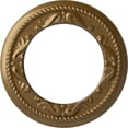 thumbnail image 1 of Ekena Millwork 12 1/4"OD x 7 1/2"ID x 7/8"P Roped Medway Ceiling Medallion (Fits Canopies up to 7 1/2"), Hand-Painted Pale Gold, 1 of 6
