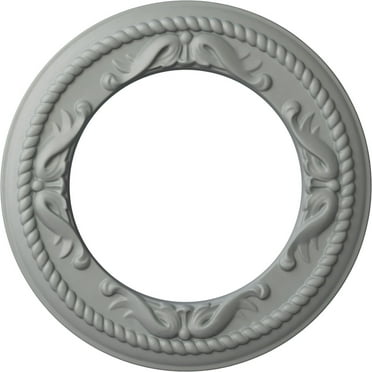 Ekena Millwork 12 1/4"OD x 7 1/2"ID x 7/8"P Roped Medway Ceiling Medallion (Fits Canopies up to 7 1/2")