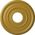 thumbnail image 1 of Ekena Millwork 12 1/8"OD x 3 5/8"ID x 3/4"P Valeriano Ceiling Medallion (Fits Canopies up to 6 1/4"), Hand-Painted Iridescent Gold, 1 of 6