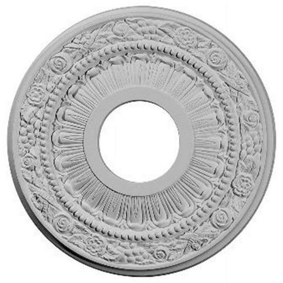 Ekena Millwork 12 1/8"OD x 3 5/8"ID x 7/8"P Nadia Ceiling Medallion (Fits Canopies up to 4 7/8")