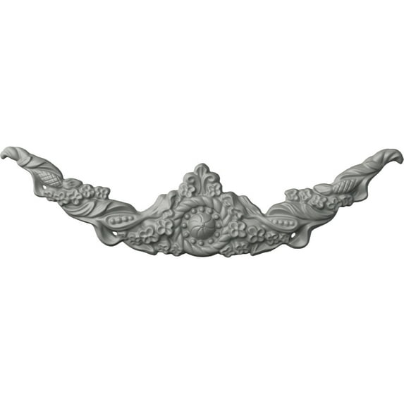 Ekena Millwork 12 3/4"W x 3 1/2"H x 5/8"P Vinyard Twist Center Onlay