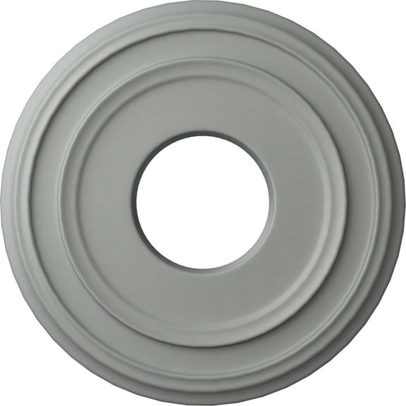 Ekena Millwork 12 3/8"OD x 4"ID x 1 1/8"P Classic Ceiling Medallion (Fits Canopies up to 7 1/4")