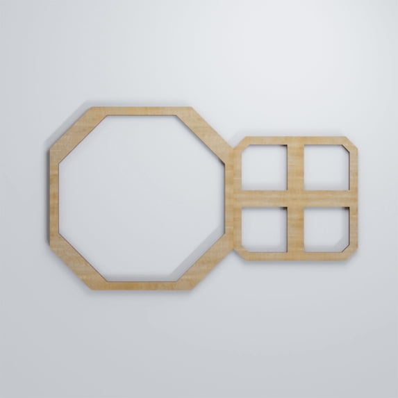 Ekena Millwork 12 3/8"W x 7 3/8"H x 1/4"T Extra Small Johnston Decorative Fretwork Wood Wall Panels, Hickory