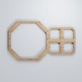 thumbnail image 1 of Ekena Millwork 12 3/8"W x 7 3/8"H x 3/8"T Extra Small Johnston Decorative Fretwork Wood Wall Panels, Red Oak, 1 of 2