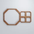 thumbnail image 1 of Ekena Millwork 12 3/8"W x 7 3/8"H x 3/8"T Extra Small Johnston Decorative Fretwork Wood Wall Panels, Walnut, 1 of 2