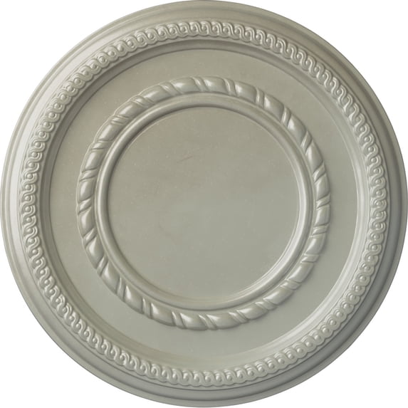 Ekena Millwork 12 5/8"OD x 1 1/8"P Federal Roped Small Ceiling Medallion (Fits Canopies up to 6"), Hand-Painted Flash Copper