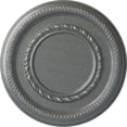 thumbnail image 1 of Ekena Millwork 12 5/8"OD x 1 1/8"P Federal Roped Small Ceiling Medallion (Fits Canopies up to 6"), Hand-Painted Platinum, 1 of 7