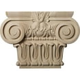thumbnail image 1 of Ekena Millwork 12 7/8"W x 6 1/4"BW x 2 5/8"D x 9 1/8"H Large Bradford Roman Ionic Capital (Fits Pilasters up to 6 1/4"W x 2"D), Lindenwood, 1 of 4