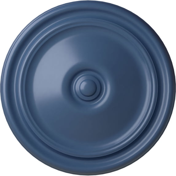 Ekena Millwork 12"OD x 1 3/4"P Reece Ceiling Medallion (Fits Canopies up to 2 3/8"), Hand-Painted Americana