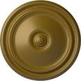 thumbnail image 1 of Ekena Millwork 12"OD x 1 3/4"P Reece Ceiling Medallion (Fits Canopies up to 2 3/8"), Hand-Painted Gold, 1 of 6