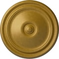 thumbnail image 1 of Ekena Millwork 12"OD x 1 3/4"P Reece Ceiling Medallion (Fits Canopies up to 2 3/8"), Hand-Painted Pharaohs Gold, 1 of 6