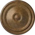 thumbnail image 1 of Ekena Millwork 12"OD x 1 3/4"P Reece Ceiling Medallion (Fits Canopies up to 2 3/8"), Hand-Painted Rubbed Bronze, 1 of 6