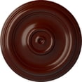 thumbnail image 1 of Ekena Millwork 12"OD x 1"P Traditional Ceiling Medallion (Fits Canopies up to 2 3/4"), Hand-Painted Brushed Mahogany, 1 of 6