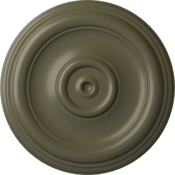 Ekena Millwork 12"OD x 1"P Traditional Ceiling Medallion (Fits Canopies up to 2 3/4"), Hand-Painted Painted Turtle