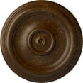 thumbnail image 1 of Ekena Millwork 12"OD x 1"P Traditional Ceiling Medallion (Fits Canopies up to 2 3/4"), Hand-Painted Root Beer Crackle, 1 of 6