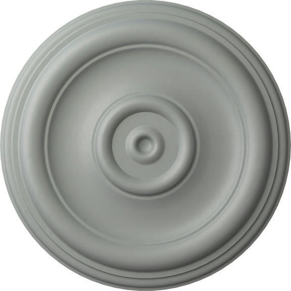 Ekena Millwork 12"OD x 1"P Traditional Ceiling Medallion (Fits Canopies up to 2 3/4")